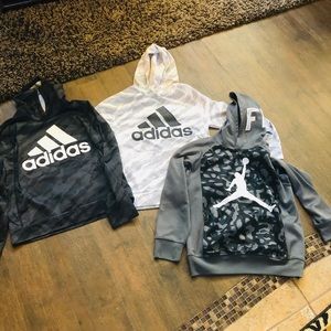 Boys Nike Jordan and Adidas pullovers sz Large 14